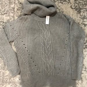 Banana Republic chunky Grey Turtleneck Sweater